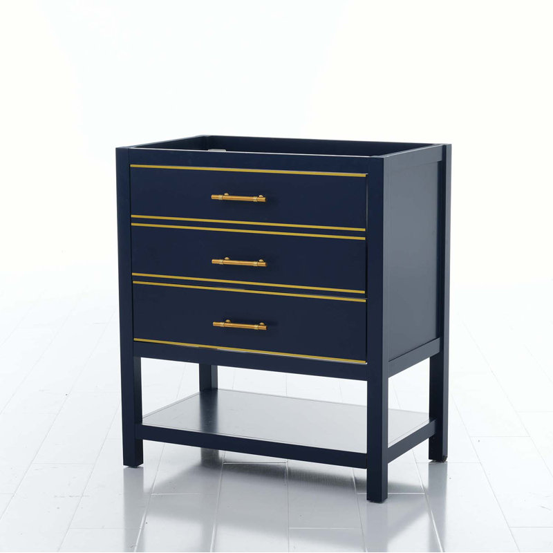 Base de meuble-lavabo simple 29,13 po seulement, Bleu