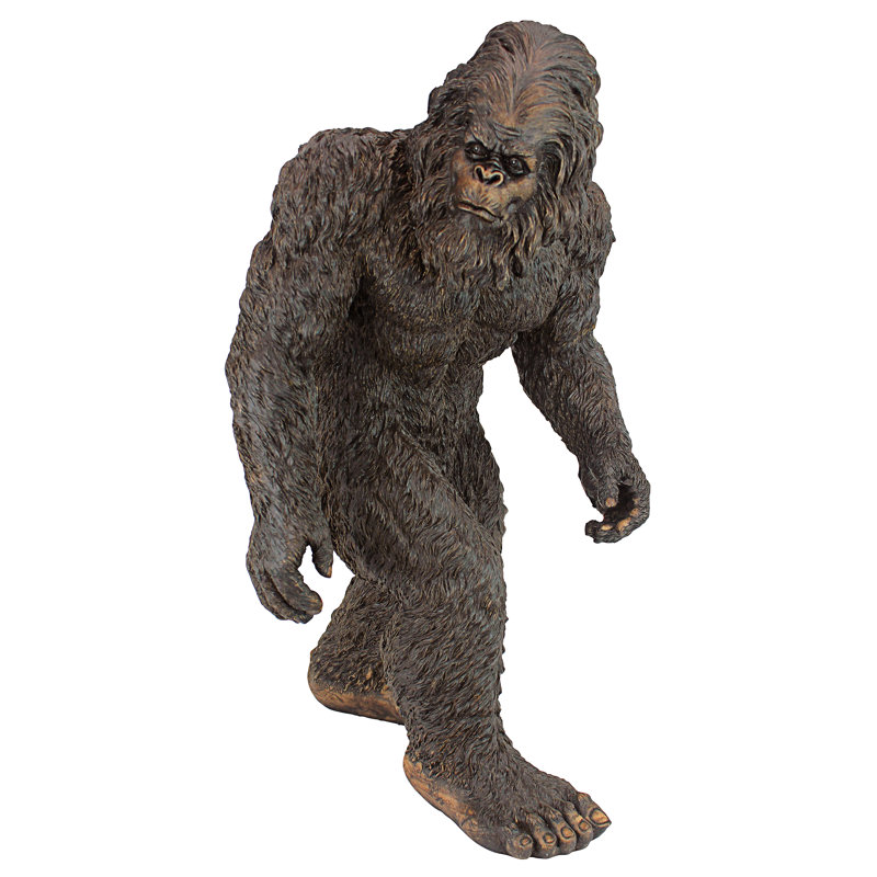 Statue yéti de jardin Bigfoot, Médium, Brun