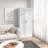 71" Tall Storage Cabinet with Movable Storage Shelves