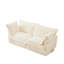 Coussin profond recouvert de velours côtelé 2 places - confortable, housse amovible, velours côtelé crème-1503083533