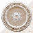 Blanco Wreath Round Chandelier Ceiling Medallion