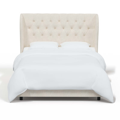 Tomey Upholstered Wingback Bed