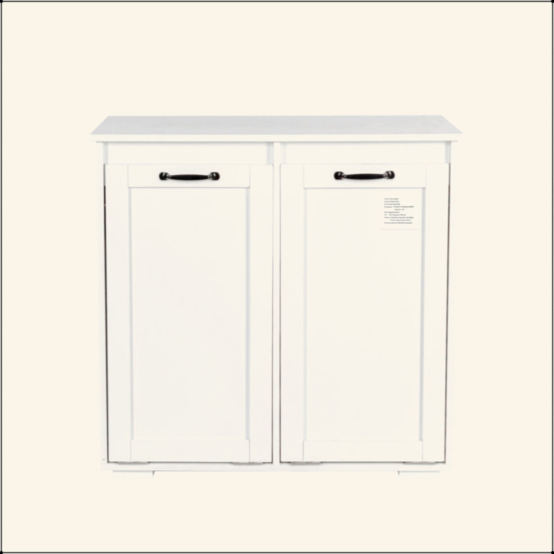 Laundry Cabinet ,With 2 Removable Liner Bags