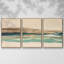 «Layered Horizon I» - Toile encadrée à pièces multiples - 2883203C-348454613-348454614