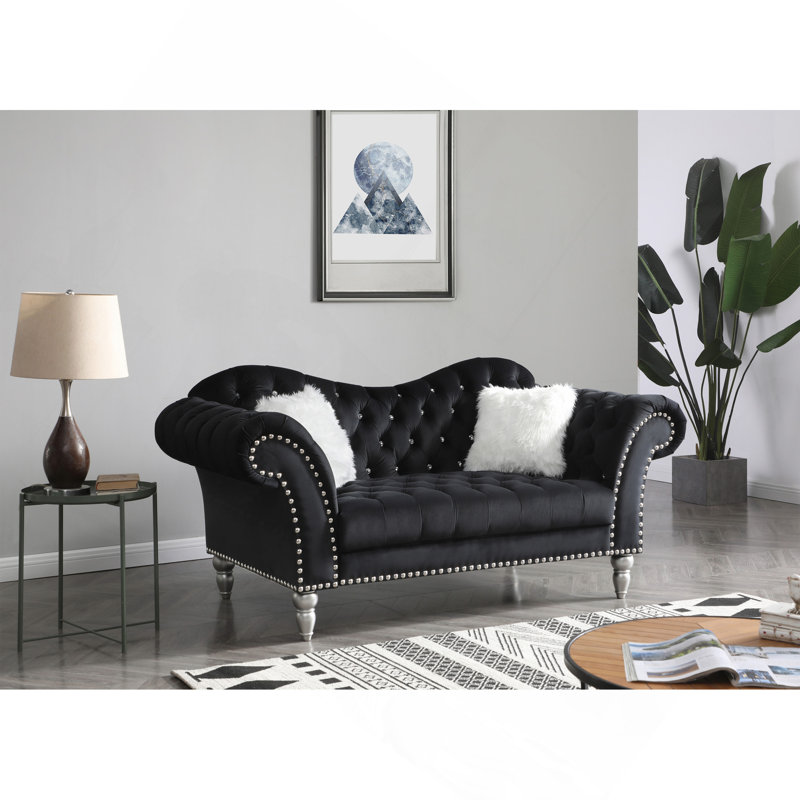 Causeuse Elegant, Noir
