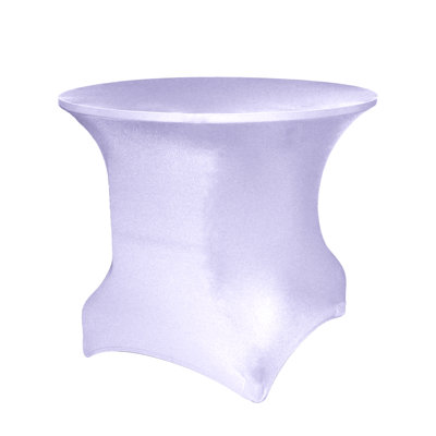 Eider & Ivory™ Round Spandex Stretch Tablecloth - Fits Tables 30" High