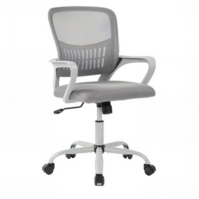 Ergonomic Mesh Task Chair with Fixed Arms