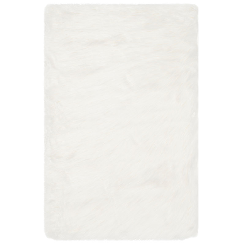 Tapis ivoire touffeté à la main Martinette, Rectangle 4 pi x 6 pi