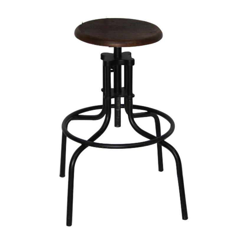 Tabouret de bar pivotant à hauteur réglable Ashi