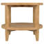 Table de bout ronde en bois massif