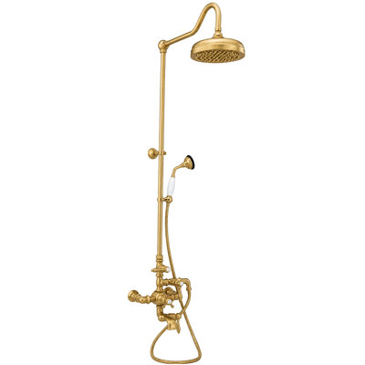Exposed Thermostatic Tub and Shower System by Strom Living