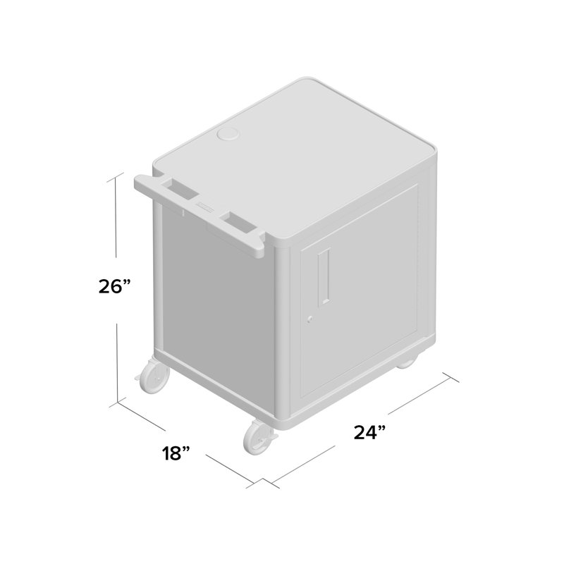 LP Series AV Cart with Locking Table