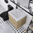 Glossy White Wall-Mounted Bathroom Vanity With Stone Resin Countertop And Soft Close Drawers-1784346374-1784346377