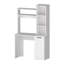 Bureau d'ordinateur à 3 tablettes de rangement-2003375426