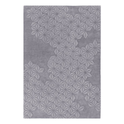 Olive Geometric Hand Woven Area Rug