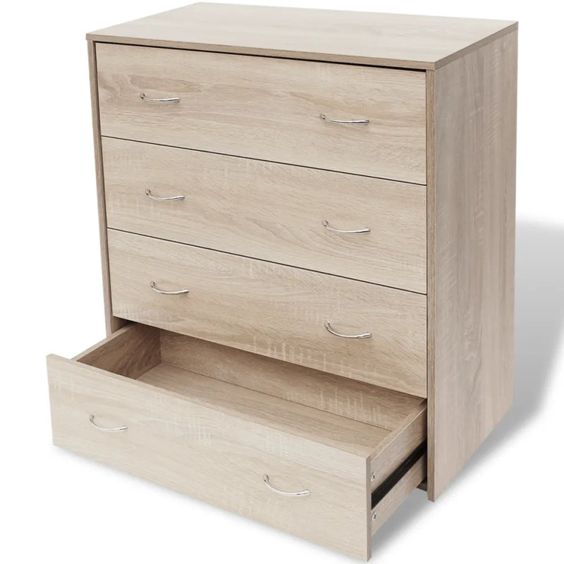Vanwinkle 60cm W 4 - Drawer Chest of Drawers, Beige