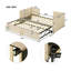 Lit de jour simple tapissier avec couchette escamotable, beige-618347967