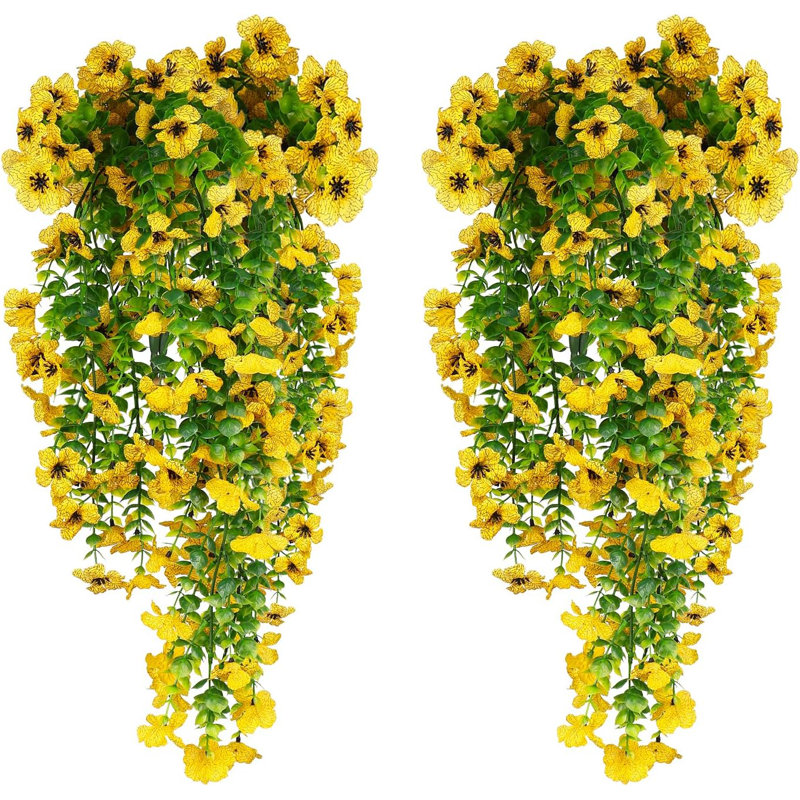 Plastic, Silk Wall Decor, Yellow