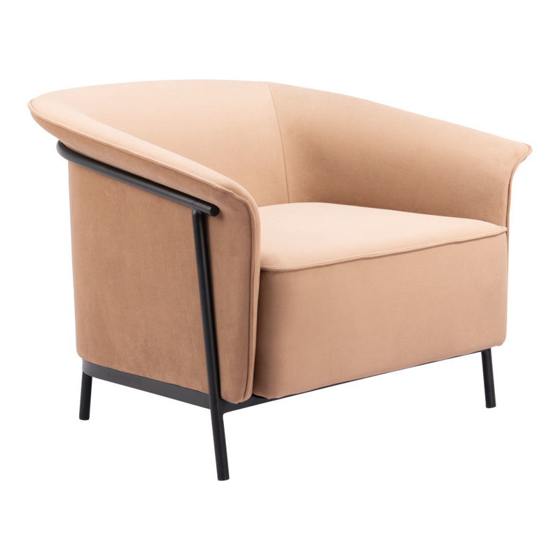 Fauteuil rembourré brun clair Gracie Mills