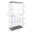 Vitrine moderne en verre avec lumières DEL-1635013401