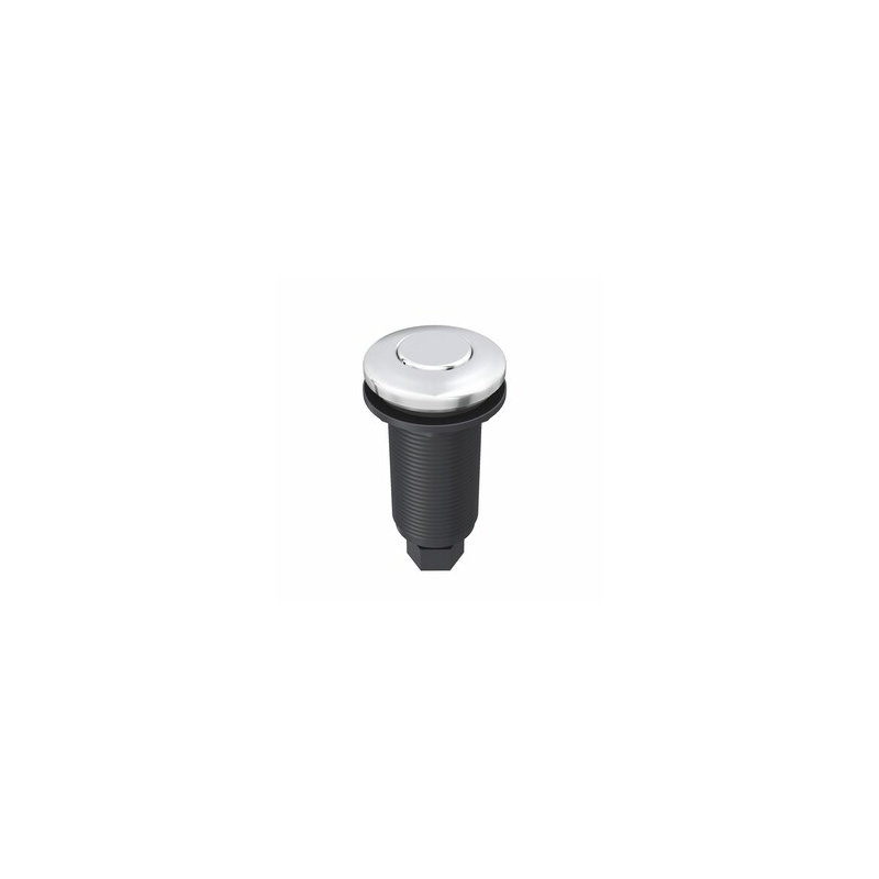 Bouton d'interrupteur d'air de lavabo en noir mat, Chrome