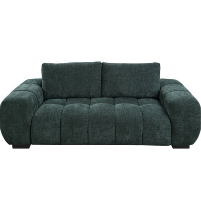 Chenille , Style, With Pocket Coil Seating And A Cozy Seat Plushness Medium-firm Wooden Frame