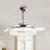 Modern 42" Crystal Retractable Ceiling Fan With Light Kits And Remote Control
