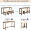 Table de bar et chaise en bois de mousse souple, brun