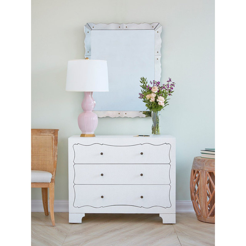 Caroline Scalloped Beveled Wall Mirror