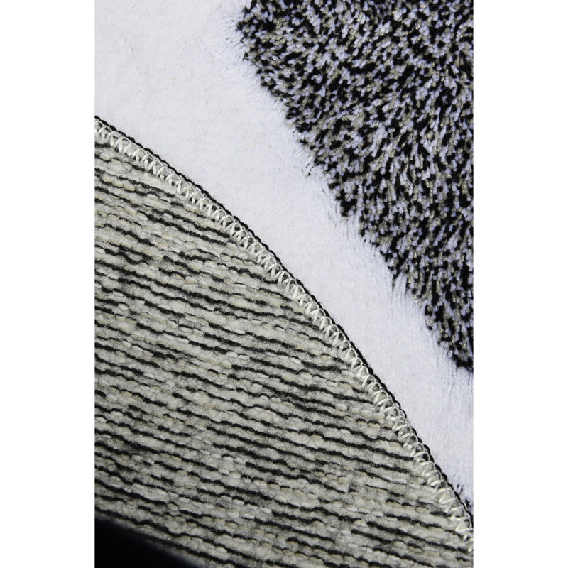 Tapis de bain luxueux en acrylique, antibactérien et antidérapant, 35,4 po de diamètre | 100% acrylique, hauteur des poils: 0,7 à 1,2 po | Lavable à la machine à 86 ° F, conception douce et durable pour la sécurité et le confort de la salle de bain