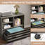 L-shaped Executive Office Desk With Mobile File Cabinet, Large Computer Desk For Home Office