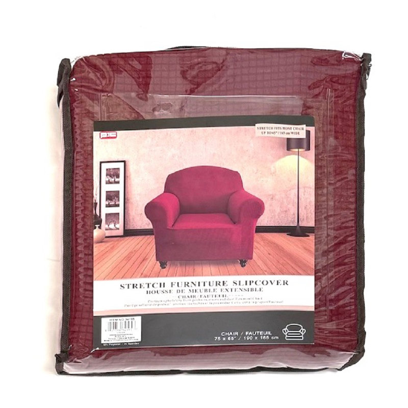 (75 x 65 po) Housse extensible pour chaise, Polyester rouge