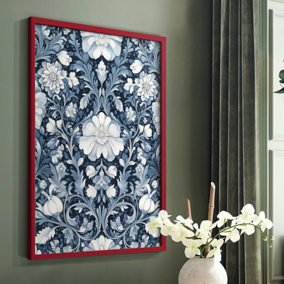 WM MORRIS Series DCCXLIII  -Premium Framed Print -Ready to Hang - No Nails RequiRed