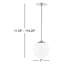 Luminaire suspendu sphère 1 lumière Luna-1604292611