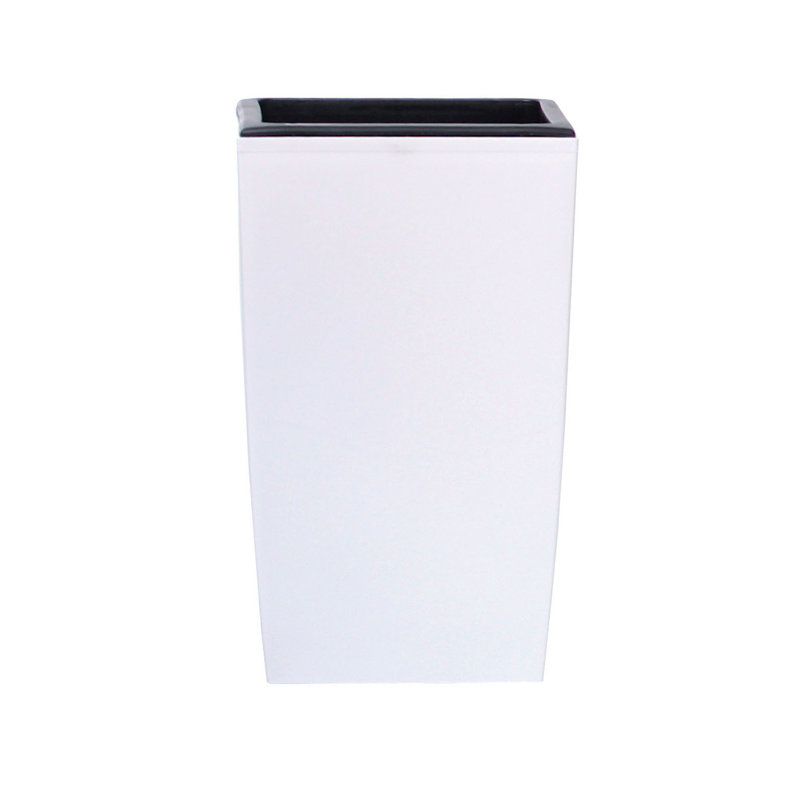 Aarabh Pot Planter, White, 53 cm H x 29 cm W x 29 cm D