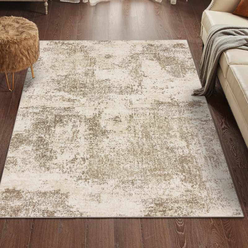 Tapis beige / brun Ellensburg, Rectangle de 5 pi x 7 pi