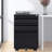 Black Metal 3 Drawer Locking File Cabinet, Fully Assembled, Home Office Document Management, Robust Build Constructed Cabinet With Lock, Furniture, And-120996772