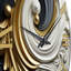 Horloge murale spirale liquide or blanc et or-93383361