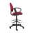 Jea Drafting Stool Chair, Loop Arms, Burgundy Red Tweed, Round Footring-118318913