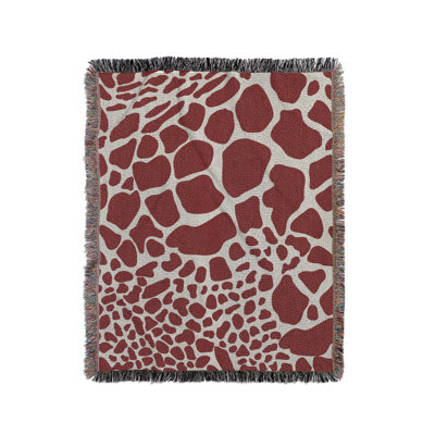 Zuma Animal Print Cotton Blend Blanket Throw