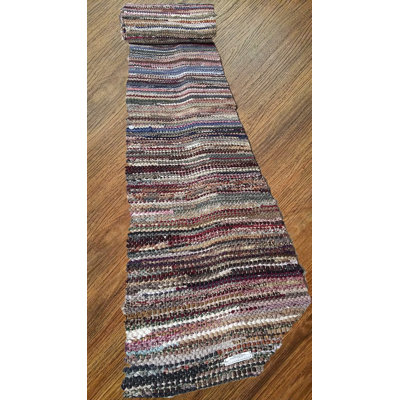 Runner Handmade Braided Cotton Multi-Colour Area Rug