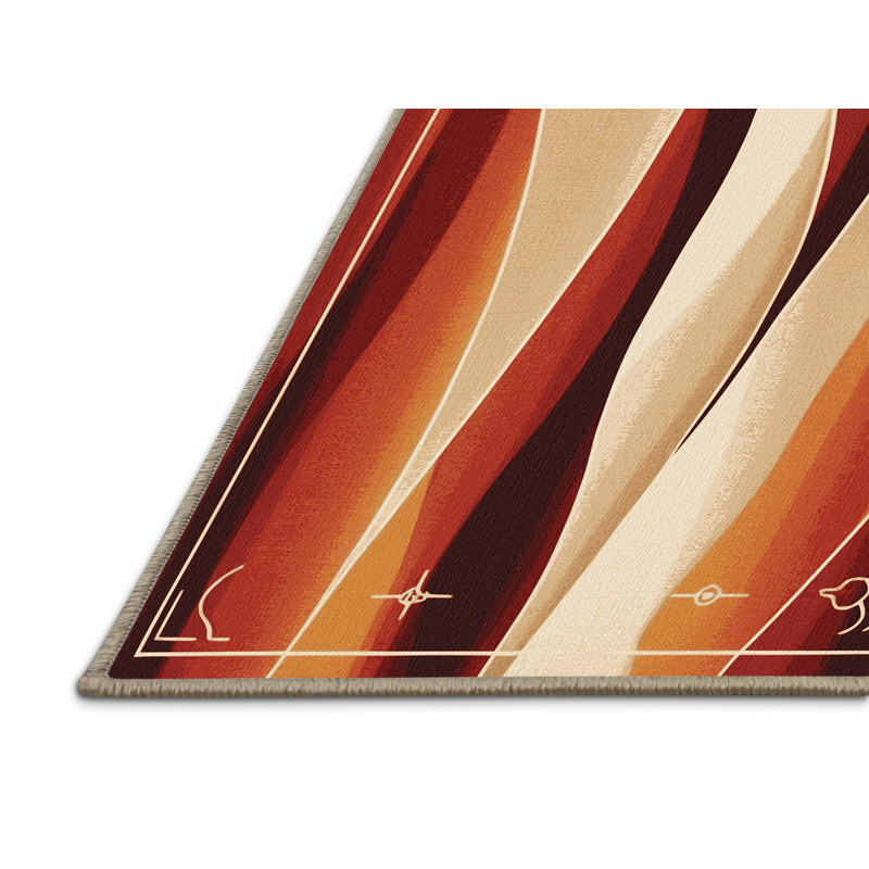 Amber Echo Rug, Square 6'