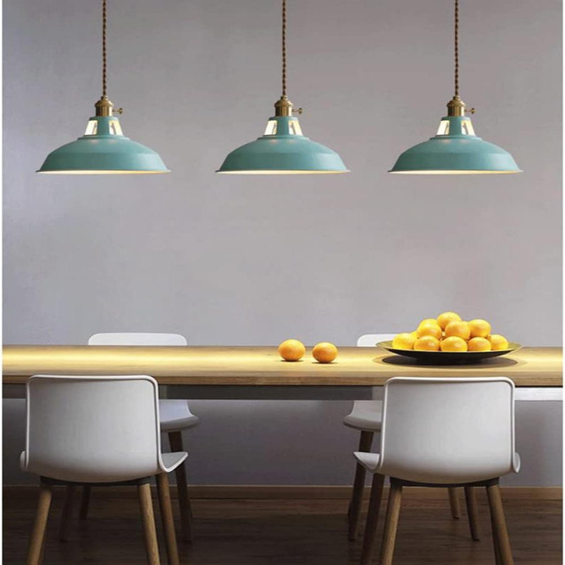 Connelly 1 - Light Metal Bowl Chandelier Pendant Light, Green