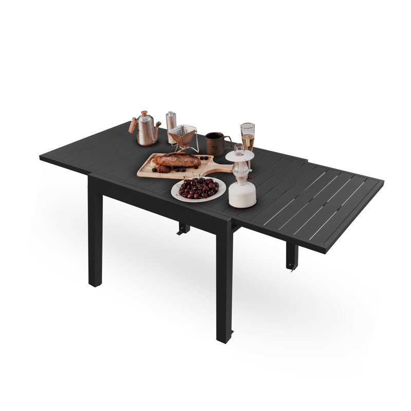 Londonshire Rectangular Metal Outdoor , 70.8'' in. W 35.4'' in. D, Dark Brown