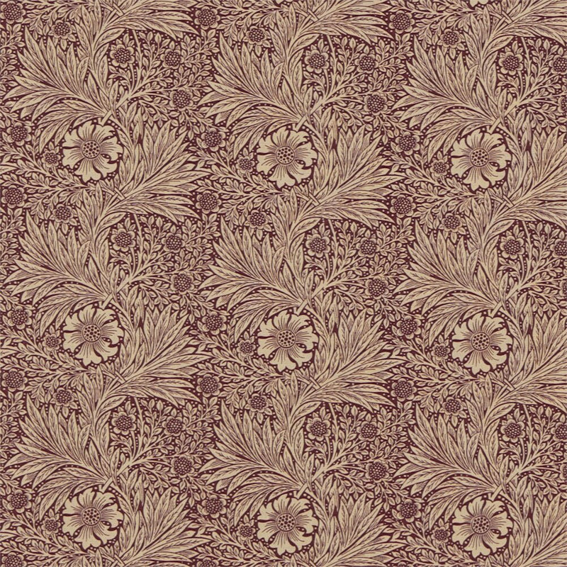 Marigold Fabric, Brick/Manilla
