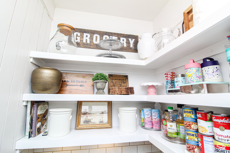 Pantry Makeover and Can Food Organizer With Hidden Storage Inside!