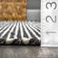 Tapis noir en laine / coton tissé à la main Silva-1286994678