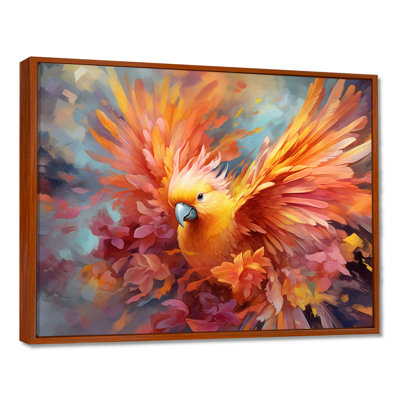 «Tropical Parrot I», art mural sur toile