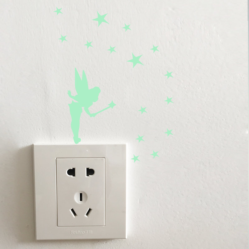Little Fairy Glow in Dark Vinyl Wall Sticker