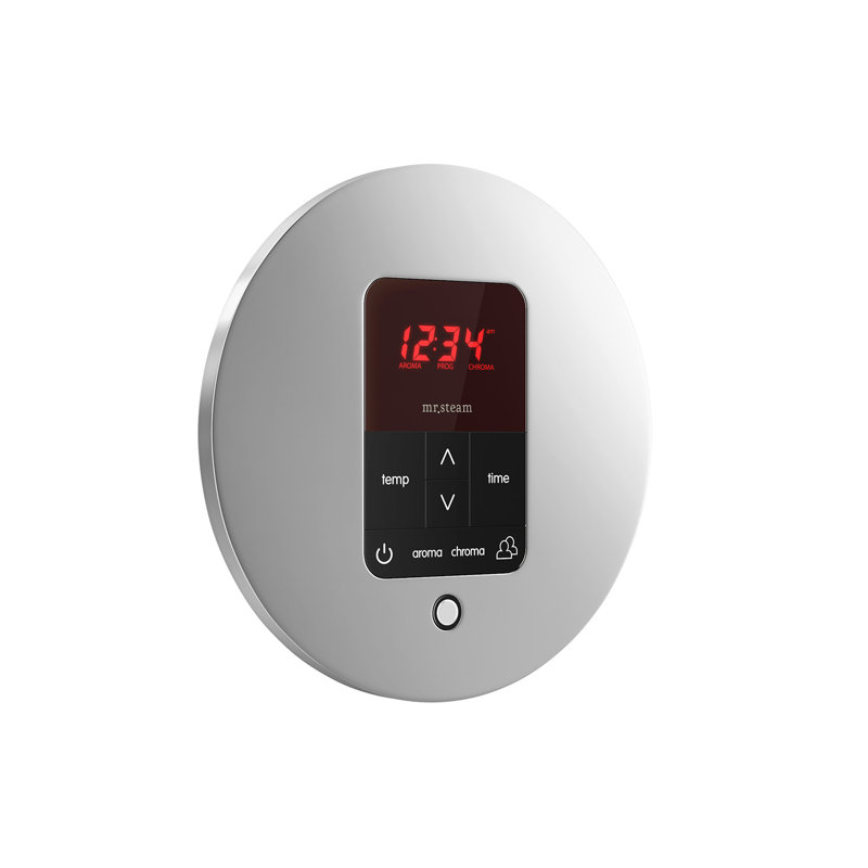 Thermostat et saunacore offre de douche rond itempo plus, Chrome poli